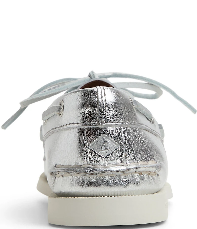 Sperry Women's Top-Sider Authentic Original 2-Eye Metallic Leather Boat Shoes