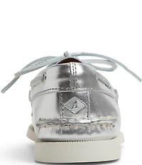 Sperry Women's Top-Sider Authentic Original 2-Eye Metallic Leather Boat Shoes