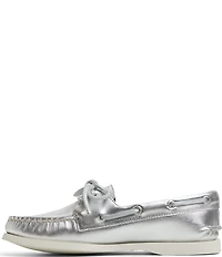 Sperry Women's Top-Sider Authentic Original 2-Eye Metallic Leather Boat Shoes