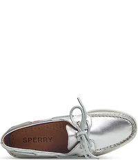 Sperry Women's Top-Sider Authentic Original 2-Eye Metallic Leather Boat Shoes