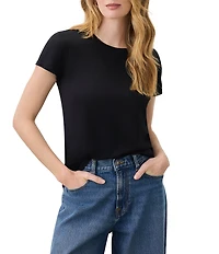 Splendid Abbie Crew Neck Short Sleeve T-Shirt