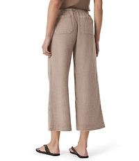 Splendid Adele Drawstring Gauze Cropped Relaxed Wide Leg Pants