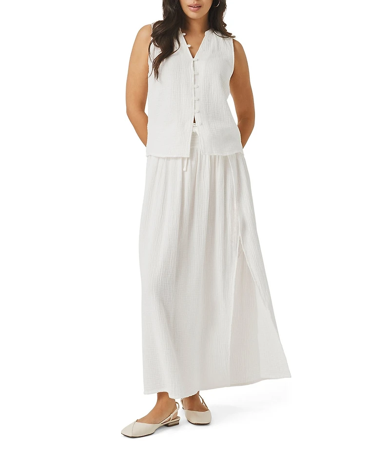 Splendid Adele Gauze Maxi A-Line Skirt