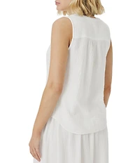Splendid Adele Gauze V-Neck Sleeveless Top