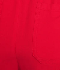 Splendid Adele Linen Blend Palazzo Wide Leg Cropped Pants