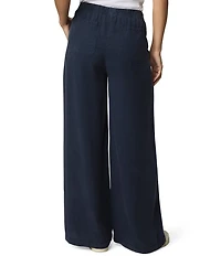 Splendid Adele Linen Blend Palazzo Wide Leg Cropped Pants