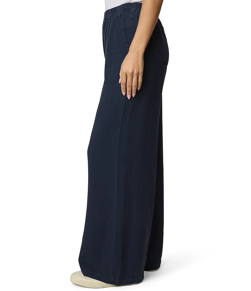 Splendid Adele Linen Blend Palazzo Wide Leg Cropped Pants