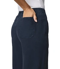 Splendid Adele Linen Blend Palazzo Wide Leg Cropped Pants