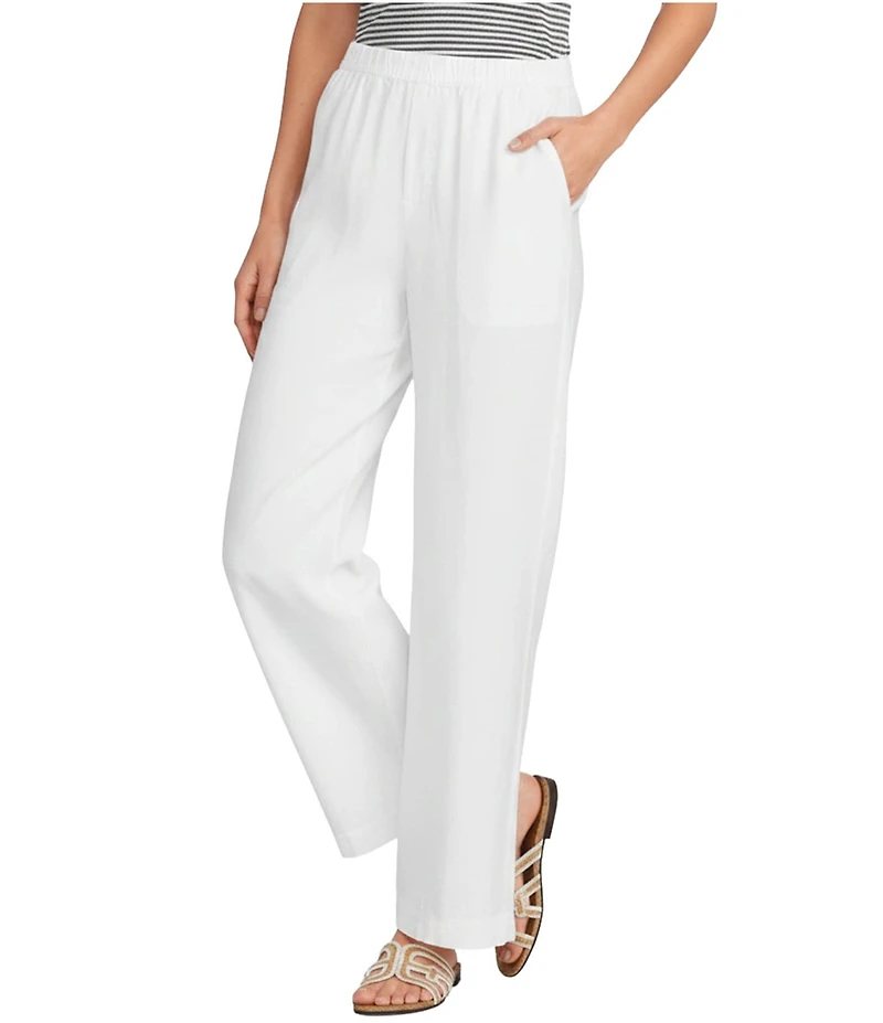 Splendid Adele Linen Blend Palazzo Wide Leg Pants