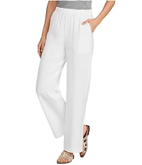 Splendid Adele Linen Blend Palazzo Wide Leg Pants