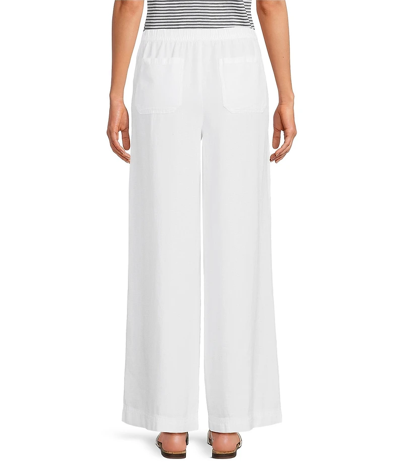 Splendid Adele Linen Blend Palazzo Wide Leg Pants