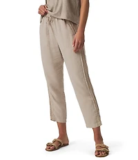 Splendid Angie Crochet Knit Mid Rise Lounge Ankle Pants