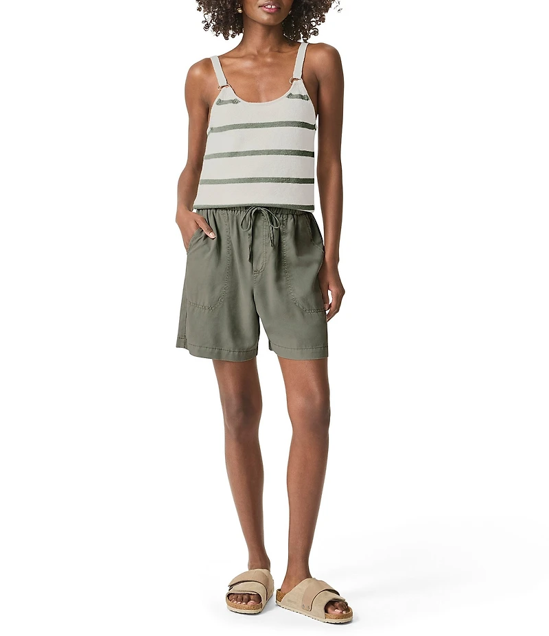 Splendid Angie Knit Mid Rise Boxer Shorts