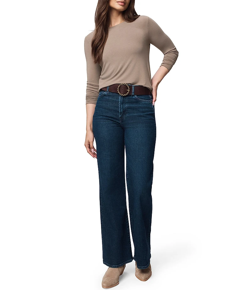 Splendid Bamboo Crew Neck Long Sleeve Tee Shirt