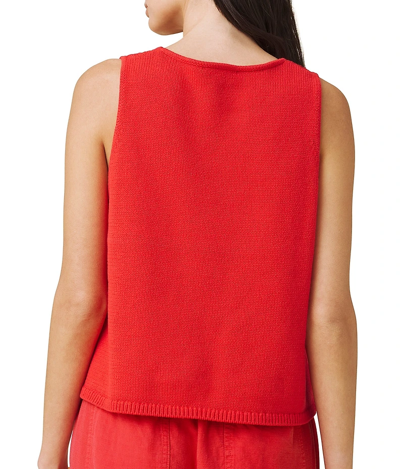 Splendid Beckham Crochet Crew Neck Sleeveless Tank