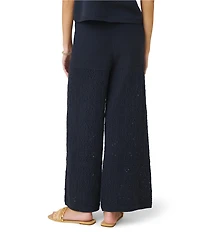 Splendid Beckham Crochet Drawstring Relaxed Wide Leg Pants