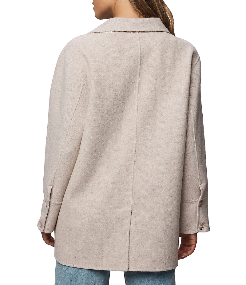 Splendid Beth Wool Blend Collared Long Sleeve Jacket