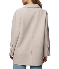 Splendid Beth Wool Blend Collared Long Sleeve Jacket