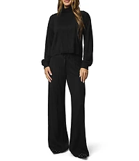 Splendid Cable Knit Lounge Wide Leg Coordinating Pants