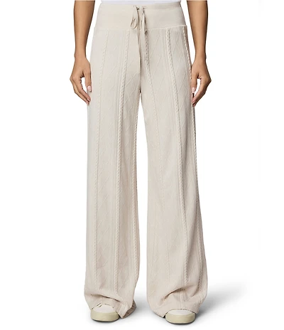 Splendid Cable Knit Lounge Wide Leg Coordinating Pants