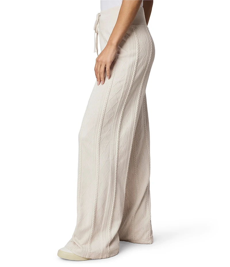 Splendid Cable Knit Lounge Wide Leg Coordinating Pants
