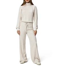Splendid Cable Knit Lounge Wide Leg Coordinating Pants