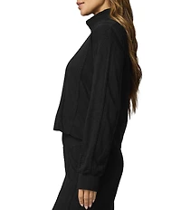 Splendid Cable Knit Turtleneck Long Sleeve Coordinating Top