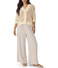 Splendid Camellia V-Neck Long Sleeve Cardigan