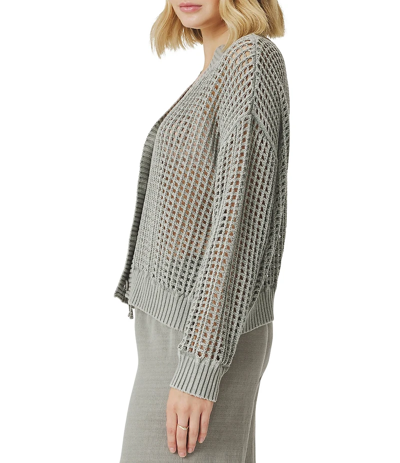 Splendid Camellia V-Neck Long Sleeve Cardigan