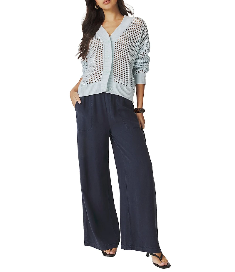 Splendid Camellia V-Neck Long Sleeve Cardigan