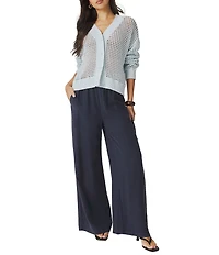 Splendid Camellia V-Neck Long Sleeve Cardigan