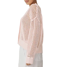 Splendid Camellia V-Neck Long Sleeve Cardigan