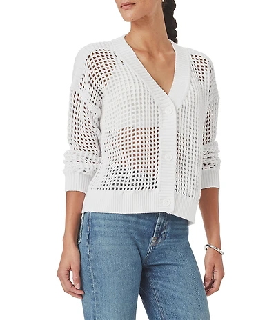 Splendid Cameron V-Neck Long Sleeve Button Front Cardigan