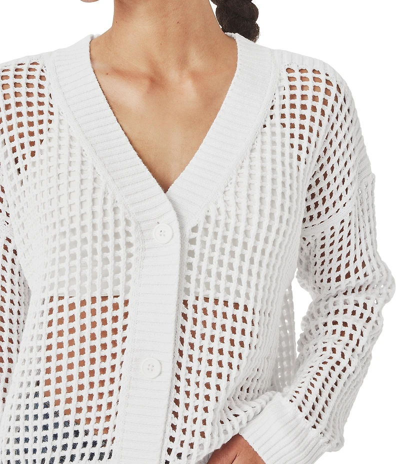 Splendid Cameron V-Neck Long Sleeve Button Front Cardigan