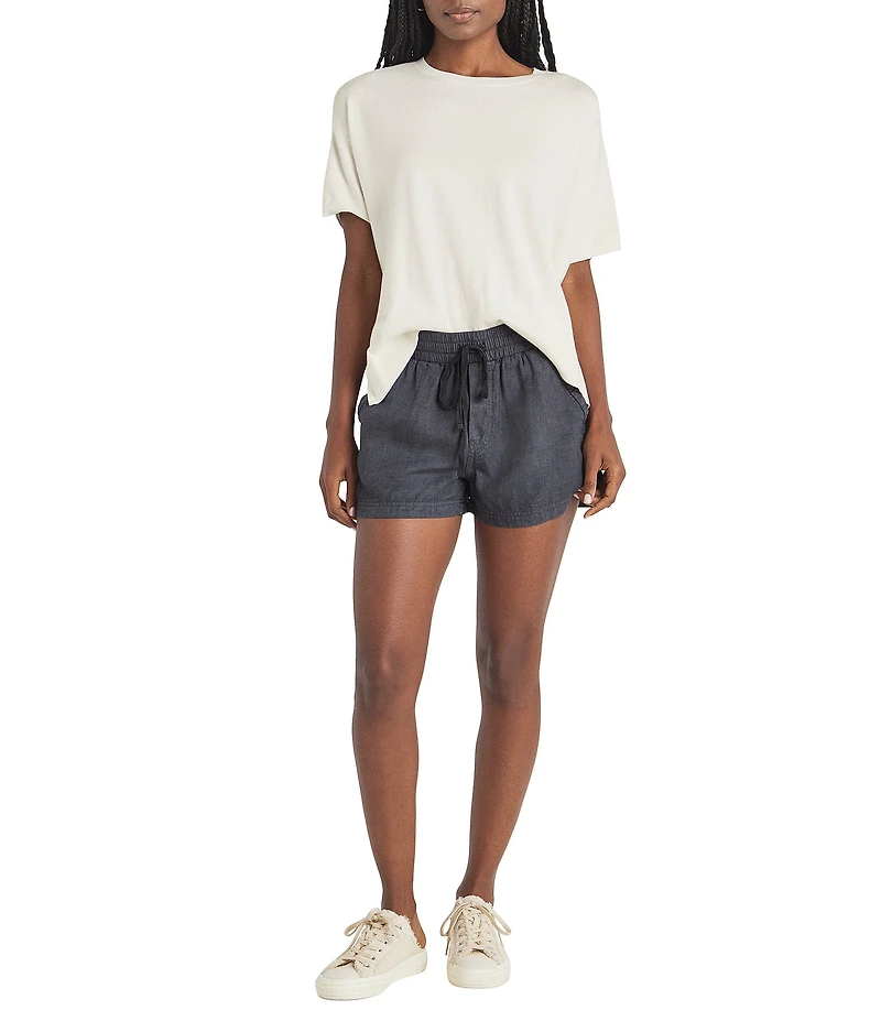 Splendid Campside Knit Mid Rise Lounge Shorts