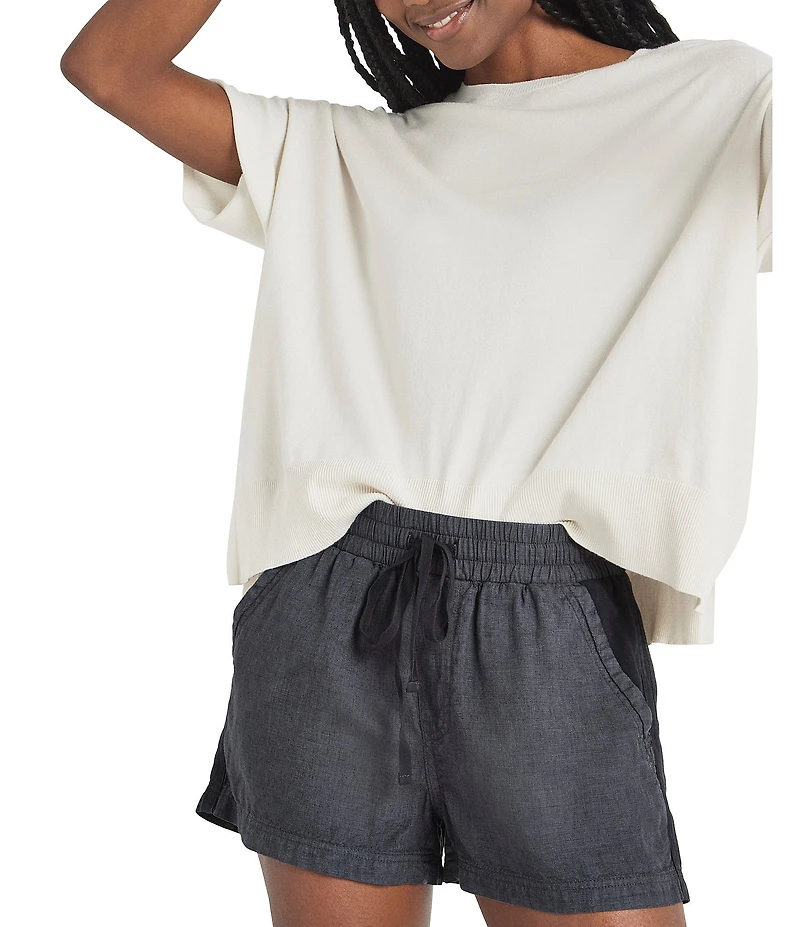 Splendid Campside Knit Mid Rise Lounge Shorts