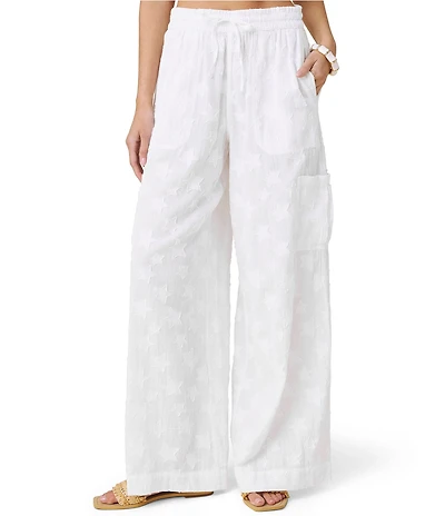 Splendid Caprice Star Drawstring Elastic Waist Wide Leg Pants