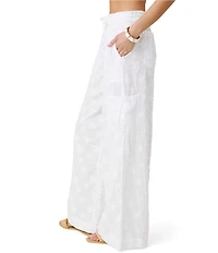 Splendid Caprice Star Drawstring Elastic Waist Wide Leg Pants