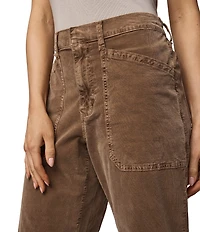 Splendid Carissa Corduroy High Rise Straight Leg Ankle Pants