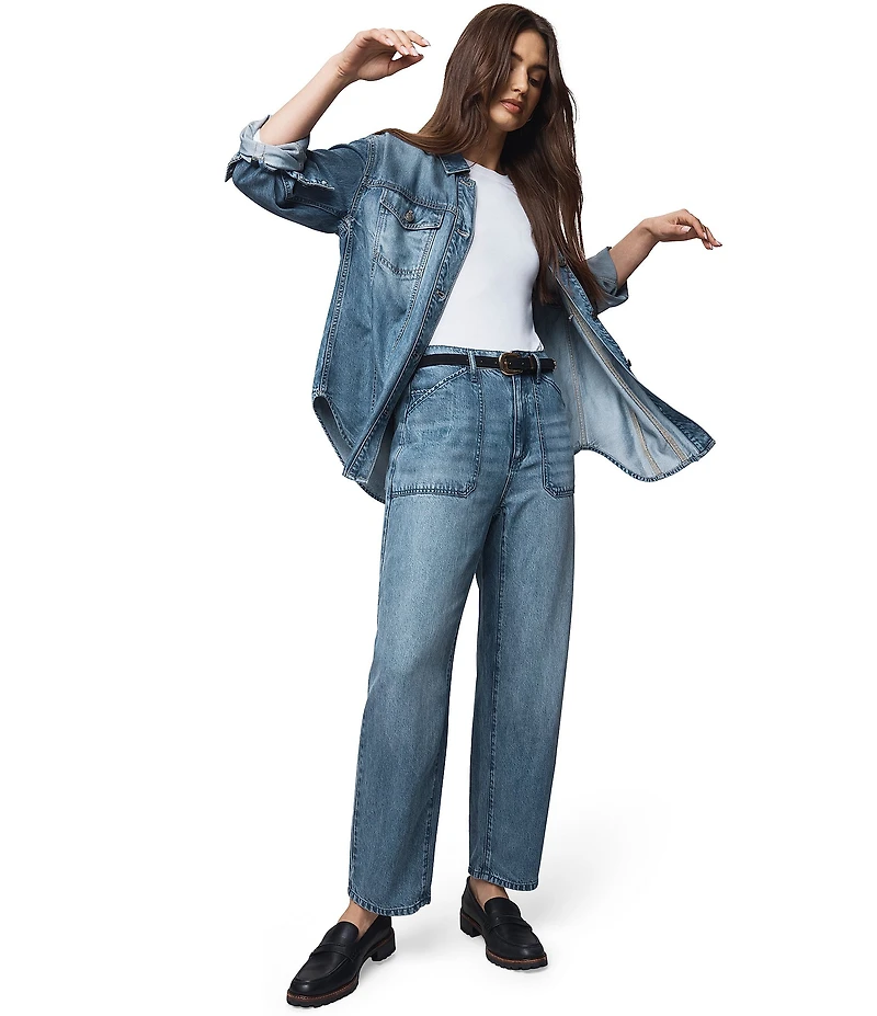 Splendid Carissa Indigo Mid Rise Straight Leg Ankle Jeans