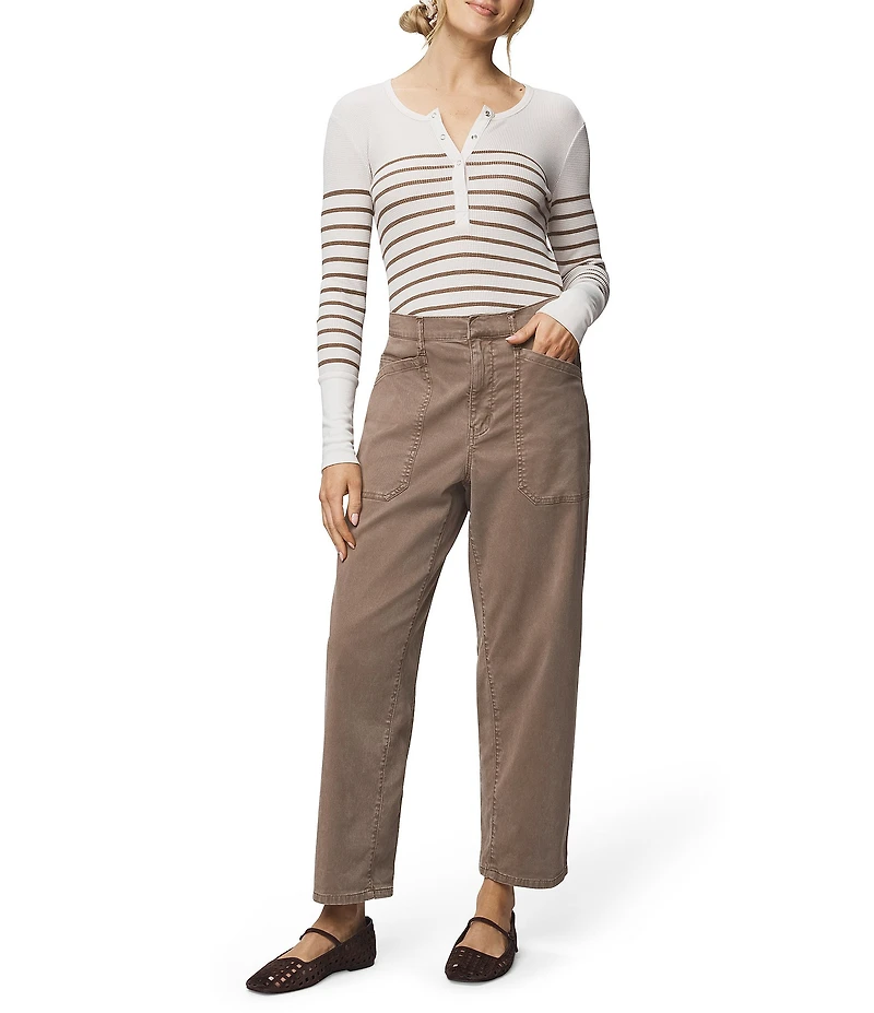 Splendid Carissa Mid Rise Straight Leg Ankle Pants