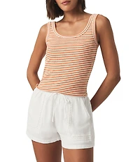 Campside Crochet Mid Rise Lounge Shorts