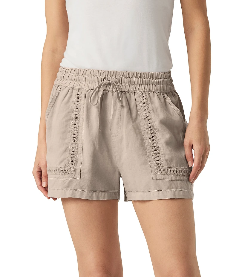 Campside Crochet Mid Rise Lounge Shorts