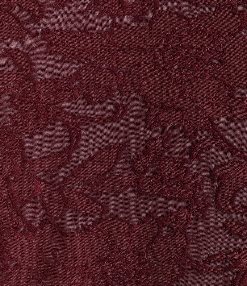 Splendid Cecelia Floral Burnout Crew Neck Long Sleeve Tee