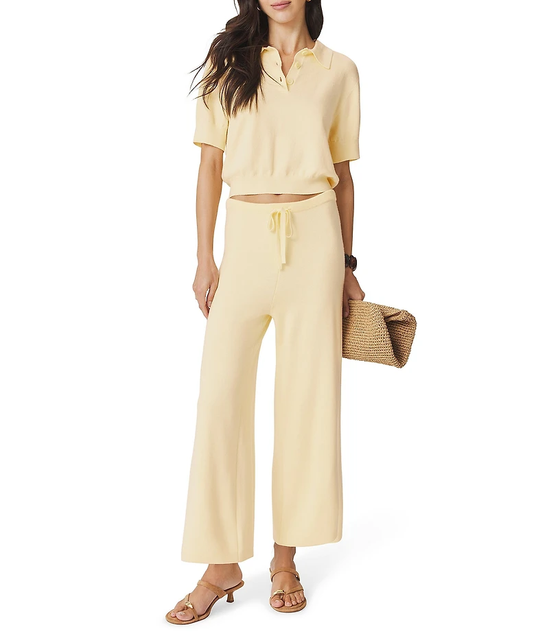 Splendid Christa Coordinating Knit Drawstring Cropped Pants