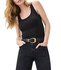 Splendid Classic Scoop Neck Tank Top