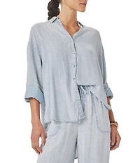 Splendid Collared Long Sleeve Button Up Shirt