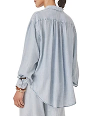 Splendid Collared Long Sleeve Button Up Shirt