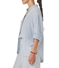 Splendid Collared Long Sleeve Button Up Shirt