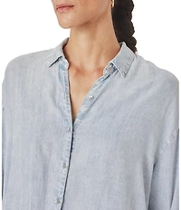 Splendid Collared Long Sleeve Button Up Shirt